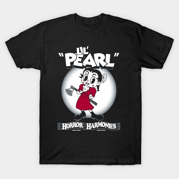 Lil Pearl - Vintage Cartoon Gothic Horror T-Shirt by Nemons